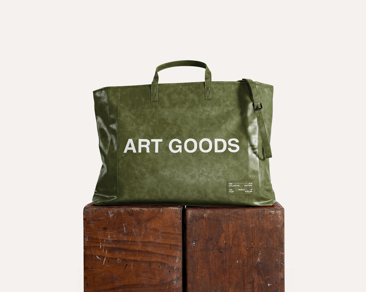 Art Goods Tote in Emerald